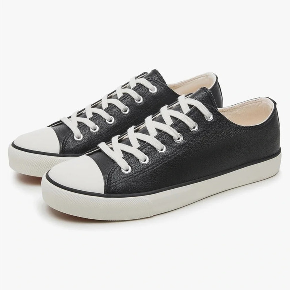 yaheyan Other - yageyan Mens Low top Classic Sneakers with Leather  Black Walking Size 11 NEW